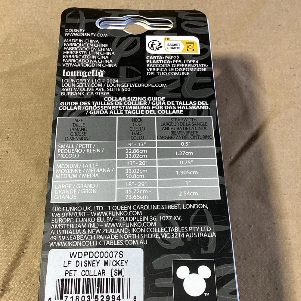 Loungefly x Disney Mickey Pet Collar Small - Picture 7 of 10